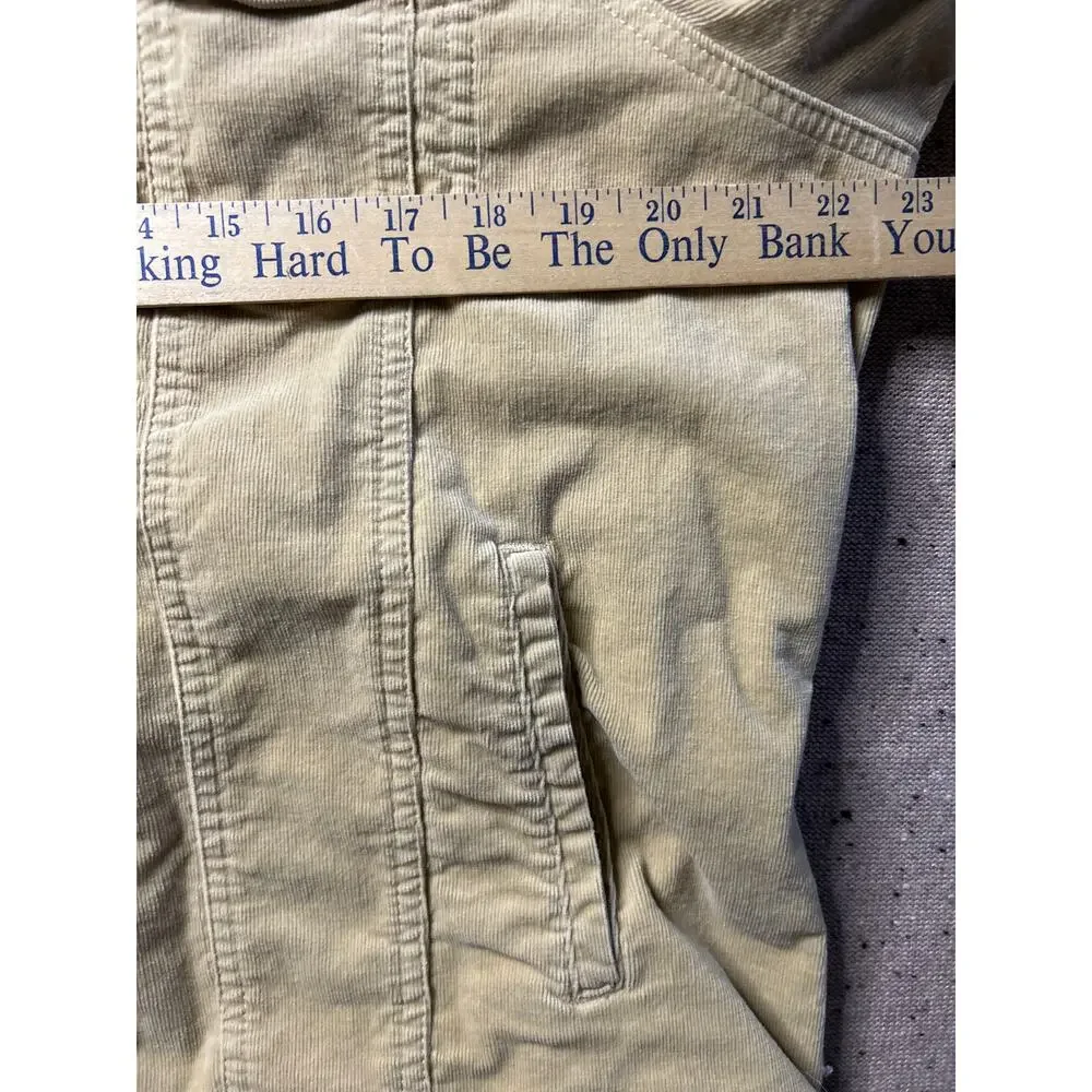 Concept Clothing Jacket Women's 1X Tan Corduroy Stretch Indi Grunge